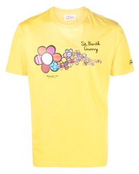 MC2 Saint Barth Logo Print Cotton T Shirt