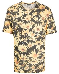 Jil Sander Sunflower Print Cotton T Shirt
