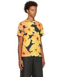 Dries Van Noten Yellow Floral Print T Shirt