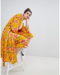 NEON ROSE Wide Leg Trousers In Vintage Bloom Co Ord
