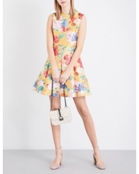 Valentino Floral Jacquard Mini Dress