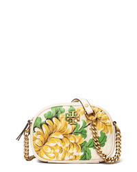Tory Burch Kira Quilted Floral Leather Crossbody Bag