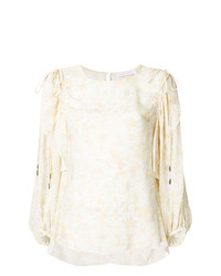 See by Chloe See By Chlo Floral Ruffle Trim Blouse