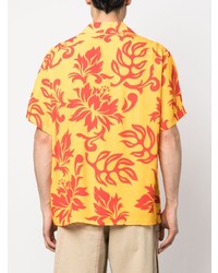 ERL Tropical Flower Print Shirt