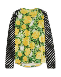 Yellow Floral Long Sleeve T-shirt