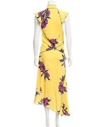 Proenza Schouler 2017 Silk Floral Print Dress