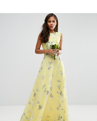 Asos Tall Asos Tall Wedding Maxi Dress In Sunshine Floral Print