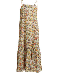 Loup Charmant Kalahari Floral Print Cotton Maxi Dress