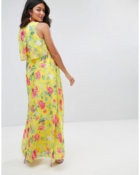 Asos Maternity Pleat Skirt Floral Maxi Dress