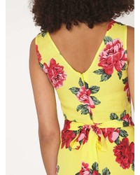 Dorothy Perkins Tall Yellow Floral Print Maxi Dress