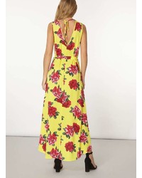 Yellow Floral Maxi Dress