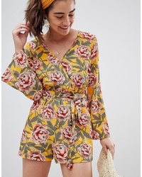 New Look Floral Playsuit