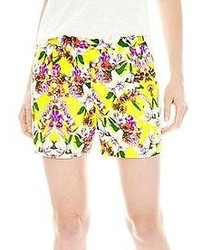 Yellow Floral Shorts