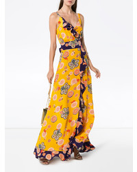 Racil Silk Geisha Floral Maxi Dress