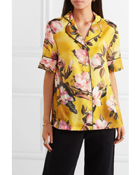 F.R.S For Restless Sleepers Bendis Floral Print Satin Twill Shirt
