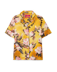 F.R.S For Restless Sleepers Bendis Floral Print Satin Twill Shirt