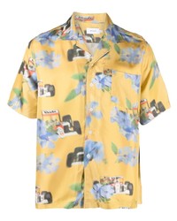 Rhude Floral Print Silk Shirt