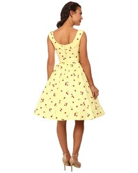 Stop Staring Cherry Lemon Swing Dress