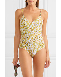 On The Island By Marios Schwab Asterias Floral Print Swimsuit