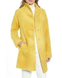 kate spade new york Pearly Button Fuzzy Coat