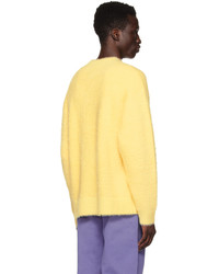 Late Checkout Yellow Fluffy Sweater