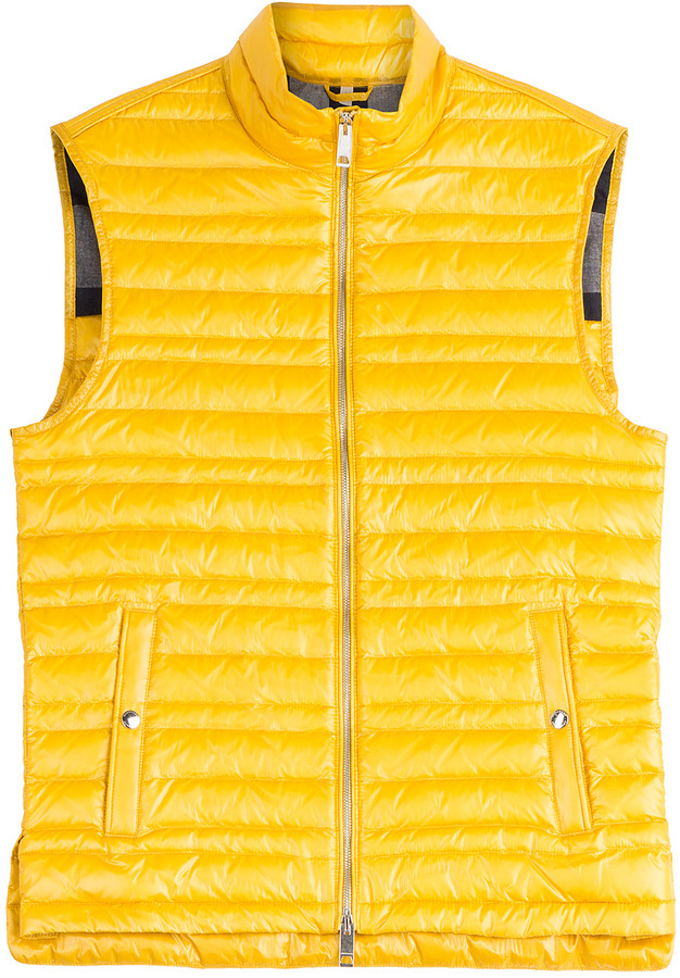 burberry vest yellow