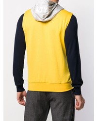 Eleventy Two Tone Hooded Vest