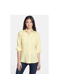 yellow gingham blouse