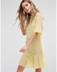 Paul Smith Ps By Gingham Yellow Dress