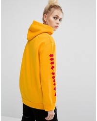 Adolescent Clothing Oversized Hoodie With Ace Sleeve