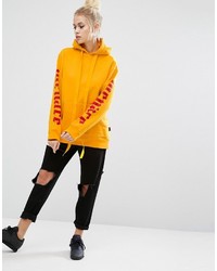 Adolescent Clothing Oversized Hoodie With Ace Sleeve