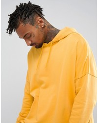 Asos Extreme Oversized Hoodie In Yellow