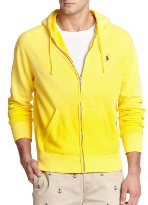ralph lauren yellow hoodie
