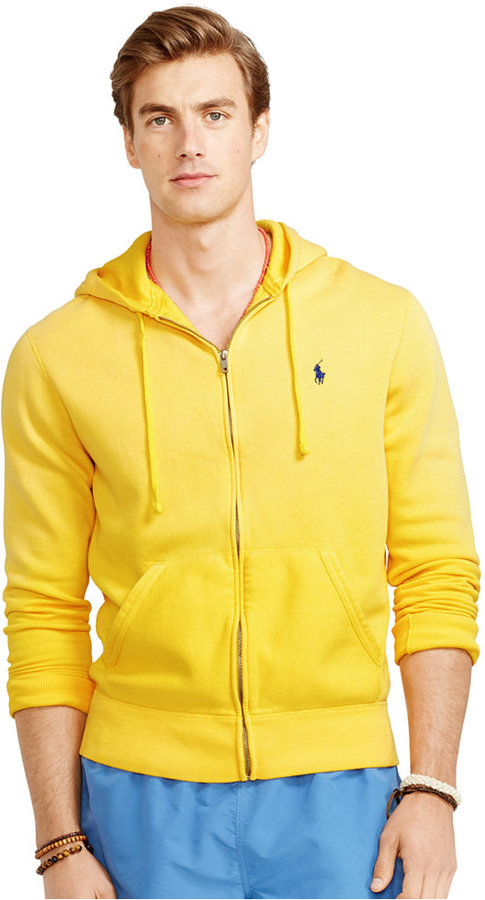 polo hoodie yellow