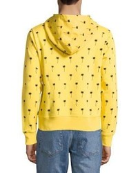 Wesc Mike All Over Palm Tree Hooded French Terry Sweatshirt