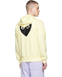 Comme Des Garcons Play Off White Polyester Hoodie