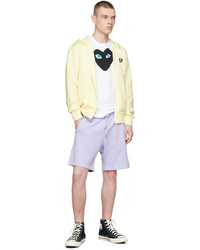Comme Des Garcons Play Off White Polyester Hoodie