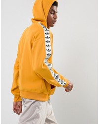 adidas tape hoodie yellow