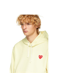 Comme Des Garcons Play Yellow Heart Patch Hoodie