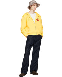Sky High Farm Workwear Yellow Slippery When Wet Hoodie