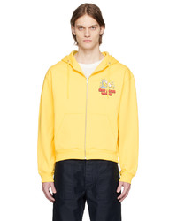 Sky High Farm Workwear Yellow Slippery When Wet Hoodie