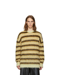 Marni Yellow Striped Gauze Sweater