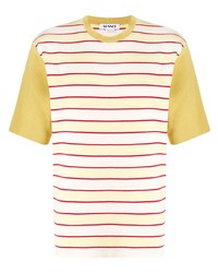 Sunnei Contrast Sleeve Striped T Shirt