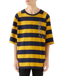 Gucci Stripe Crewneck T Shirt