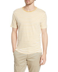 Hartford Stripe Linen Cotton T Shirt