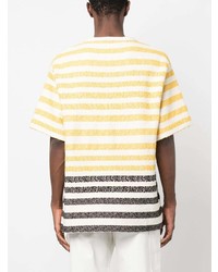 Jil Sander Textured Striped T Shirt