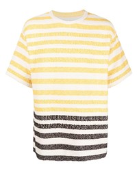 Jil Sander Textured Striped T Shirt