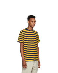 Polo Ralph Lauren Yellow And Navy Striped Classic Fit T Shirt