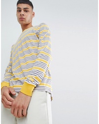 Nike SB Striped Long Sleeve T Shirt In Yellow 938020 752