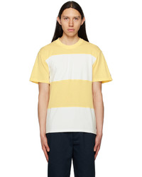 Noah Yellow White Stripe T Shirt